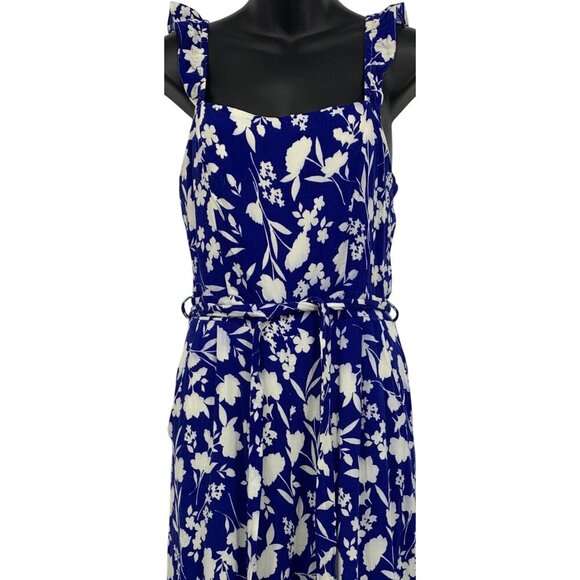 Sugarlips Women Jumpsuit Pant Small Floral Jumpsuit Square Neck Zip Closer EUC - Picture 2 of 5